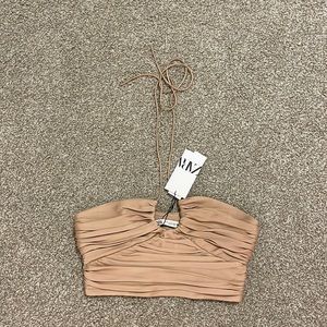 Criss cross tie Zara top